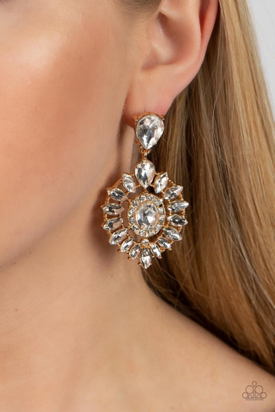 My Good Luxe Charm - Gold Post Earring - Paparazzi Accessories