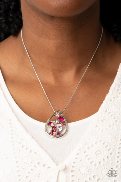 Seasonal Sophistication - Pink necklace- Paparazzi Accessories