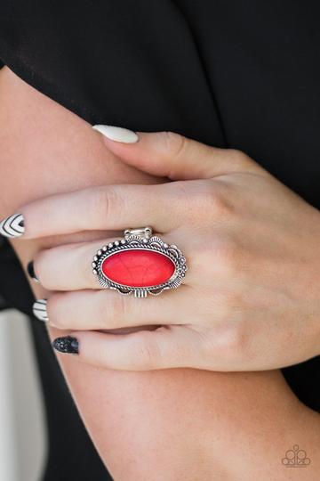 Open Range Red Ring - Paparazzi Accessories