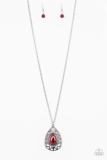 Modern Majesty Red - Paparazzi Necklace