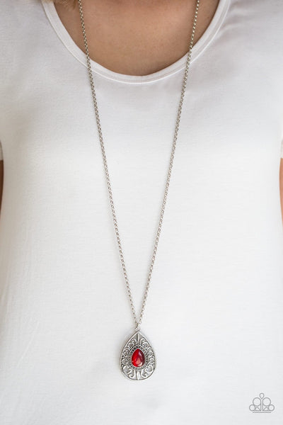 Modern Majesty Red - Paparazzi Necklace