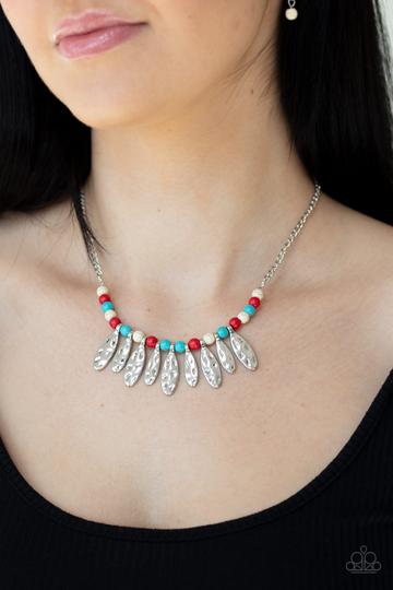 Neutral TERRA-tory Multi - Paparazzi Necklace