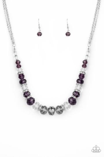 Distracted By Dazzle Purple - Paparazzi Necklace