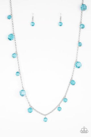 Glow - Rider Blue Necklace - Paparazzi Accessories