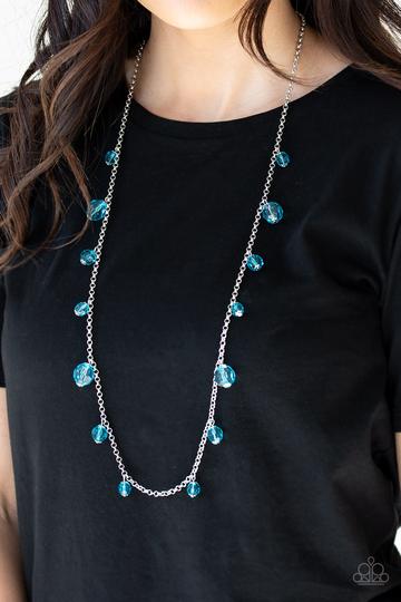 Glow - Rider Blue Necklace - Paparazzi Accessories
