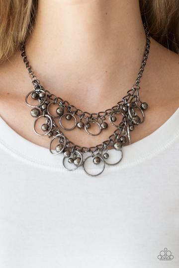 Warning Bells Black - Paparazzi Jewelry