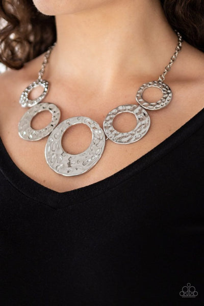 Mildly Metro Silver - Paparazzi Necklace