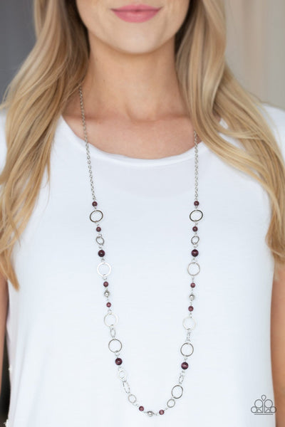Kid In A Candy Shop Purple - Paparazzi Necklace