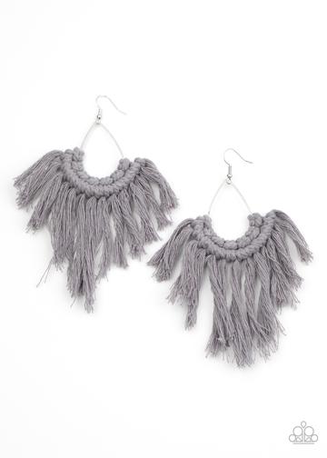 Wanna Piece of Macramé Silver - Paparazzi Jewelry