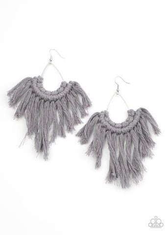 Wanna Piece of Macramé Silver - Paparazzi Jewelry