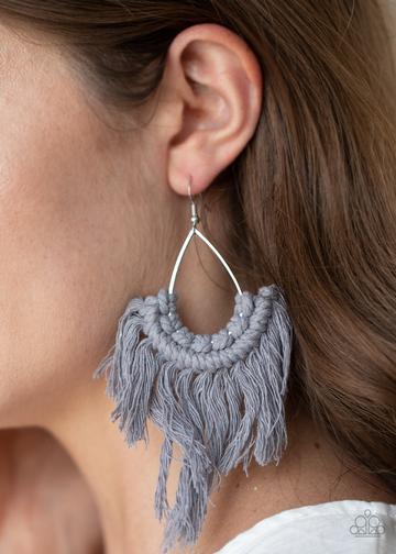 Wanna Piece of Macramé Silver - Paparazzi Jewelry