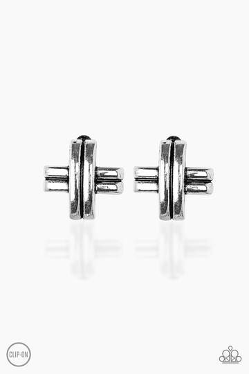 Couture Crossover Silver - Paparazzi Jewelry