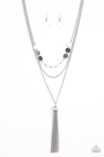 Celebration Of Chic Silver - Paparazzi Necklace