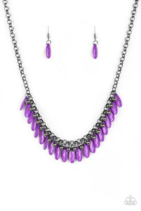 Jersey Shore Purple - Paparazzi Necklace