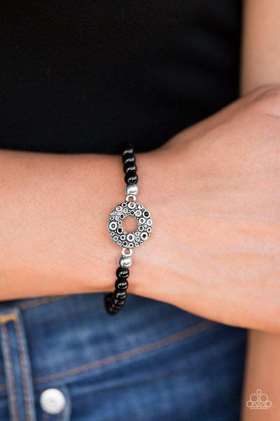 Put A Spin On It Black Bracelet - Paparazzi Jewelry