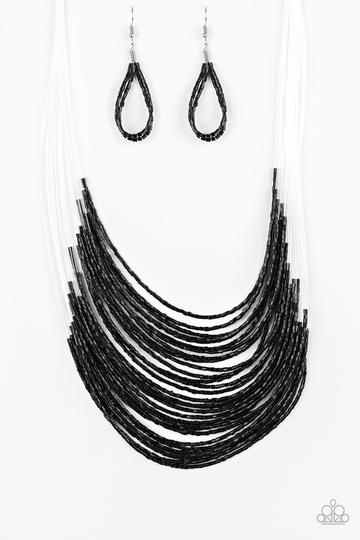 Catwalk Queen Black - Paparazzi Jewelry