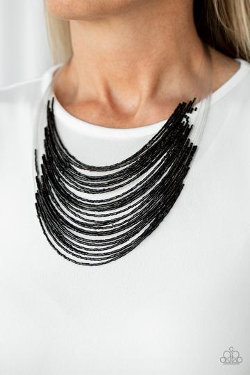 Catwalk Queen Black - Paparazzi Jewelry