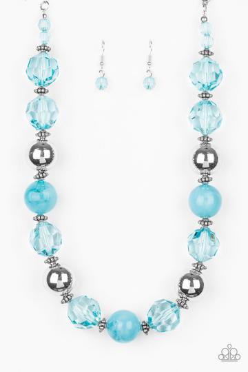 Very  Voluminous - Blue Necklace - Paparazzi Accessories