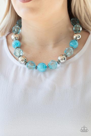 Very  Voluminous - Blue Necklace - Paparazzi Accessories