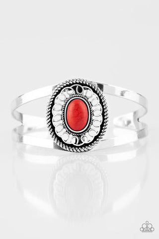 Deep In The Tumbleweeds Red - Paparazzi Bracelet