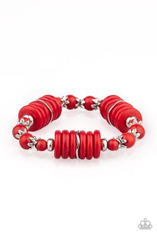 Sagebrush Serenade Red - Paparazzi Bracelet