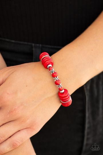 Sagebrush Serenade Red - Paparazzi Bracelet