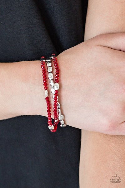 Hello Beautiful Red - Paparazzi Bracelet