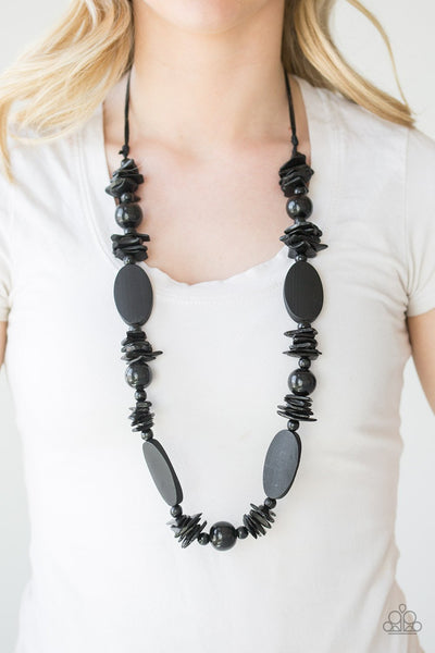 Carefree Cococay Black - Paparazzi Necklace
