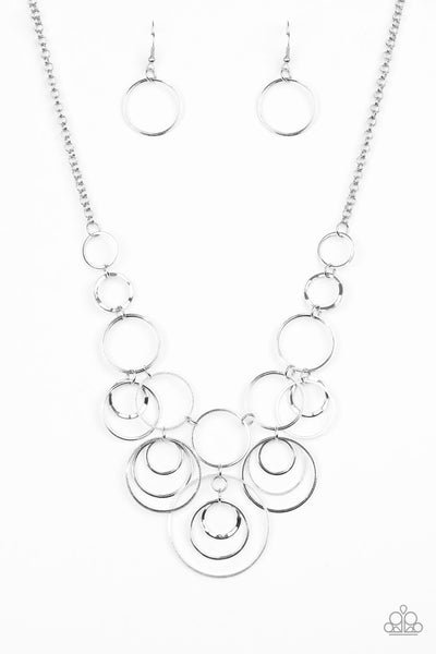 Break The Cycle Silver - Paparazzi Necklace