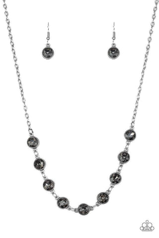 Starlit Socials Silver - Paparazzi Necklace