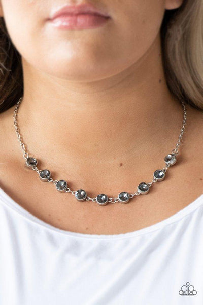 Starlit Socials Silver - Paparazzi Necklace