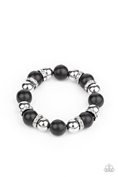 Ruling Class Radiant - Black bracelet - Paparazzi Jewelry