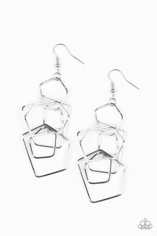 Five-Sided Fabulous Silver - Paparazzi Jewelry