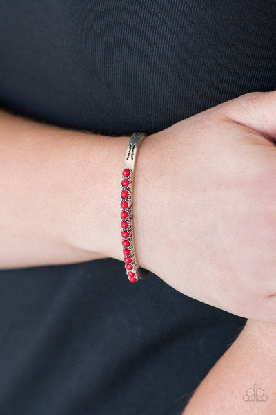New Age Traveler Red - Paparazzi Bracelet