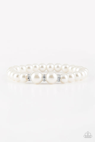 Radiantly Royal - White - Paparazzi Jewelry