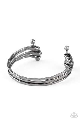 Street Refinement Black Bracelet - Paparazzi Jewelry