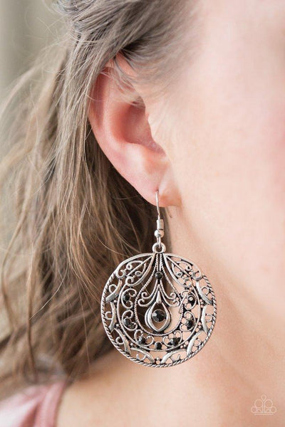 Choose to Sparkle White - Paparazzi Earring