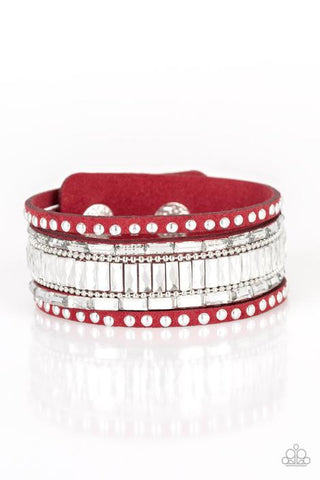 Rock Star Rocker Red - Paparazzi Bracelet
