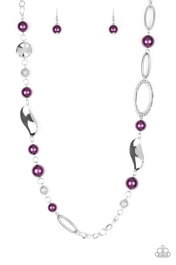 All About Me Purple - Paparazzi Necklace