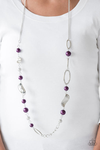 All About Me Purple - Paparazzi Necklace