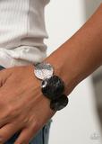 Urban Aftershock Black Bracelet - Paparazzi Jewelry