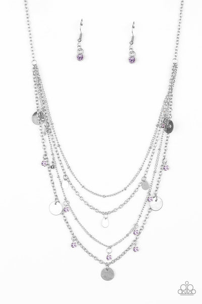Classic Class Act Purple - Paparazzi Necklace