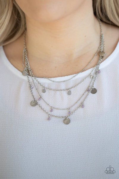 Classic Class Act Purple - Paparazzi Necklace