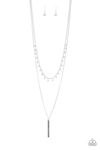 Keep Your Eye On The Pendulum Silver - Paparazzi Necklace