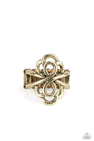 Ever Entwined - Brass - Paparazzi Ring