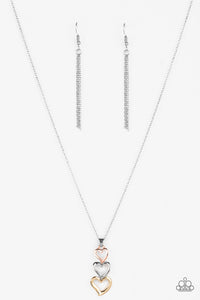 Hearts Aflutter Multi - Paparazzi Necklace