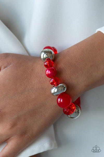 Ice Ice-Breaker - Red - Paparazzi Jewelry