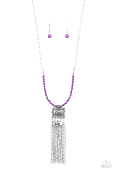 Mayan Masquerade Purple - Paparazzi Necklace