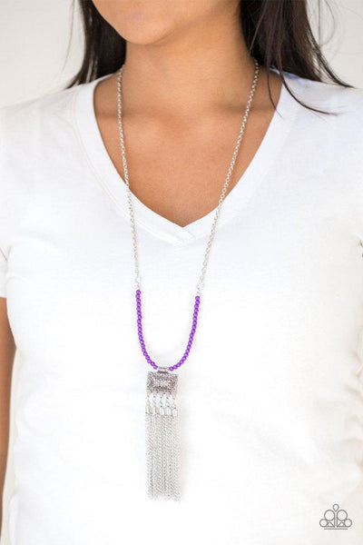 Mayan Masquerade Purple - Paparazzi Necklace