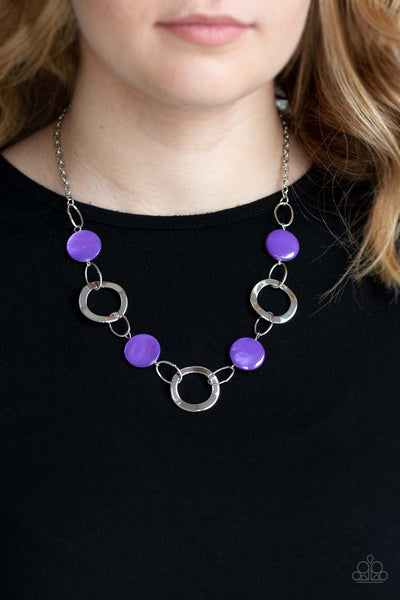 Bermuda  Bliss Purple - Paparazzi Necklace
